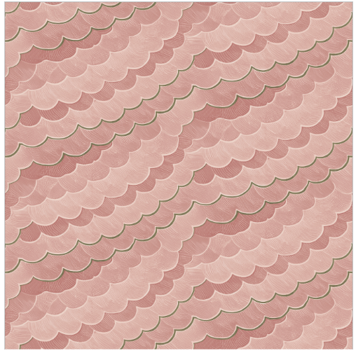 Scallop Pattern in Shell Pink