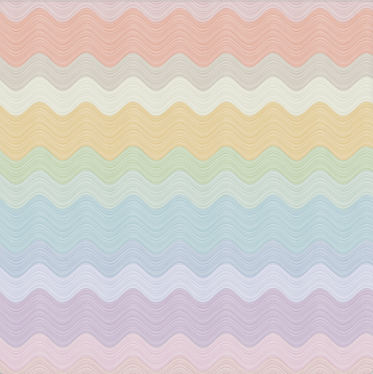 Wavy Thread Wallpaper in Rainbow