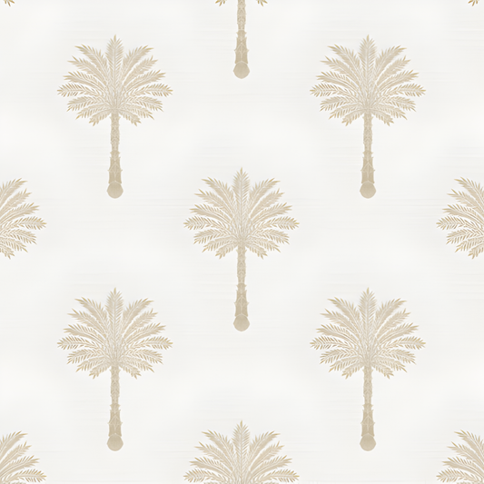 Palm Pattern in Beige